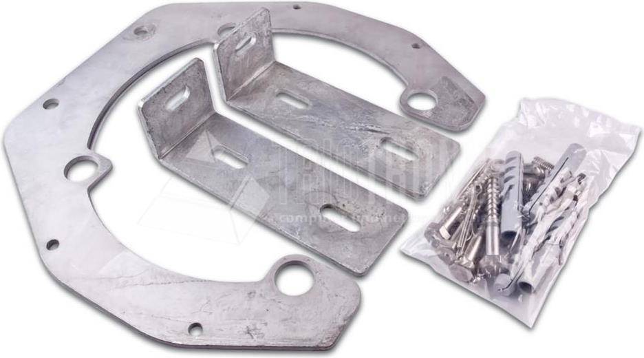 Lightwin Wandhalterung aus Stahl für LFC Haubenmuffen in runder Baufo FTTx (LFC WANDHALTERUNG)