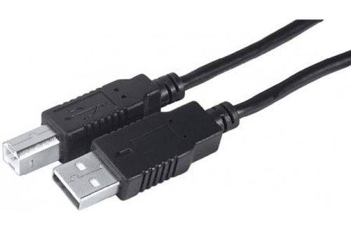 USB 2.0 High Speed Kabel, USB St. A/ USB St. B, schwarz, 3,0 m