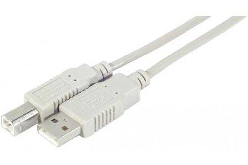 USB 2.0 High Speed Kabel, USB St. A/ USB St. B, anthrazit, 0,6 m