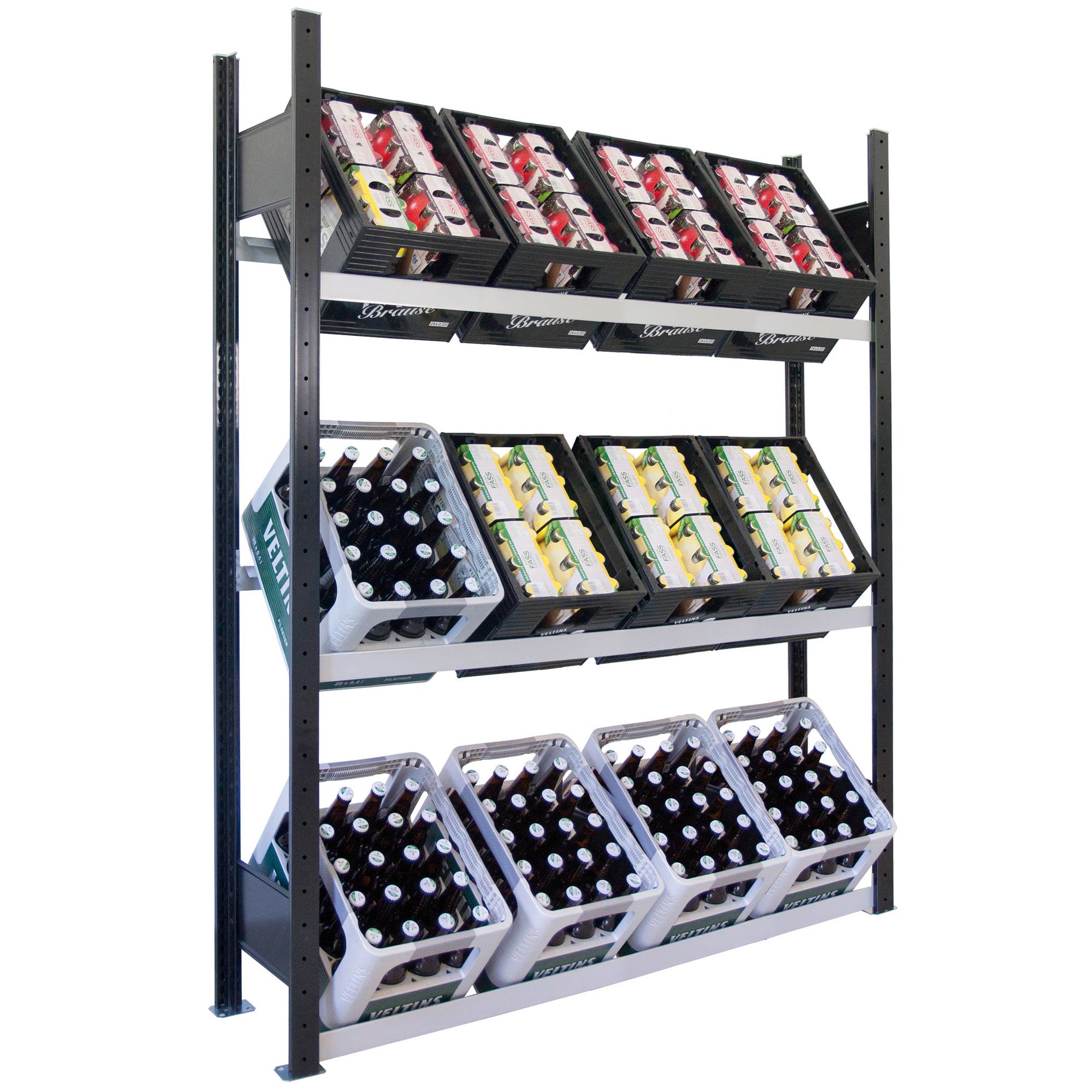 SCHULTE Getränkekistenregal 37008-S 180x130x30cm