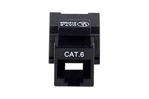 Anschlussbuchse RJ45, Cat. 6, UTP, Keystone, schwarz