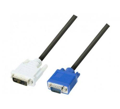 DVI Kabel, DVI-A Stecker an VGA HD15 Stecker, 2,0 Meter
