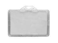 Evolis IDS 90, Namensschild-Halterung, Landschaft, Polystyrene, Durchscheinend, Frankreich, 86 mm