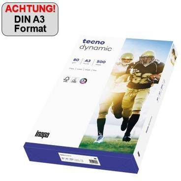 inapa tecno Kopierpapier Dynamic 2100011485 A3 80g 500 Bl./Pack.