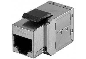 exertis Connect Dexlan Cat6 F/F - Metallisch - RJ-45 - RJ-45 - Weiblich - Weiblich