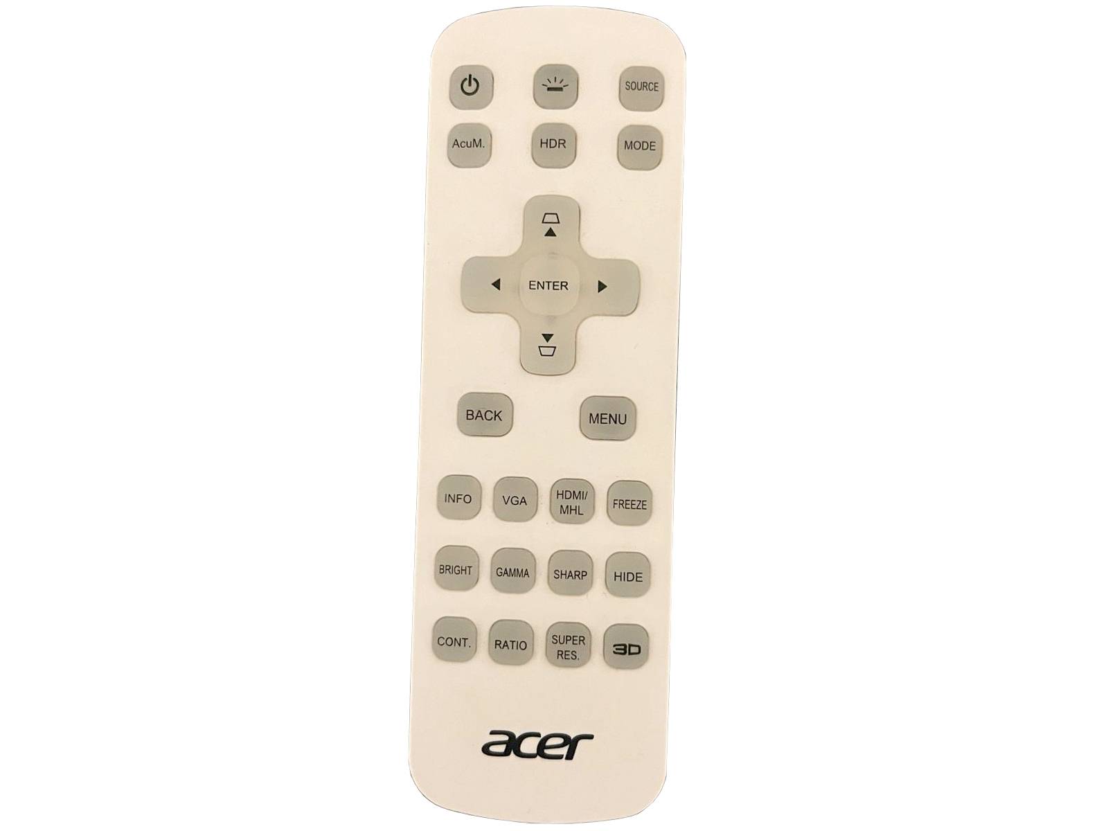 ACER Original Fernbedienung MC.JPC11.001 - H7850, V7850, VL7860 - 25KEY White