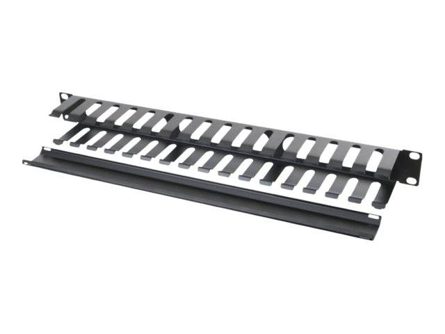 DEXLAN Rack-Kabelführungsplatte mit Abdeckung - 1U - 48.3 cm (19")cable manager