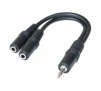EXERTIS CONNECT - generic - Audio-Adapter - Stereo Mini-Klinkenstecker männlich zu Mono Mini-Stecker weiblich