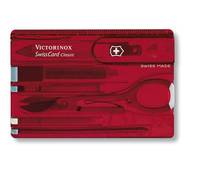 Victorinox SwissCard Classic, Rot, Transparent, ABS Synthetik, 82 mm, 4,5 mm, 26 g