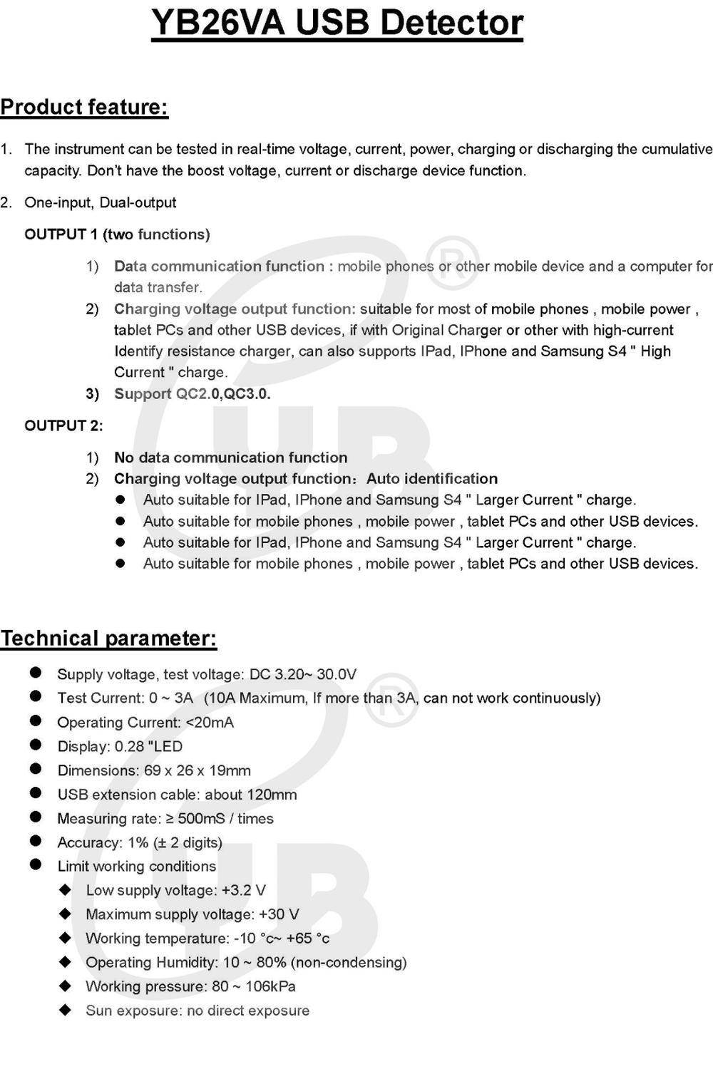 USB Ampere- / Voltmeter 2-fach
