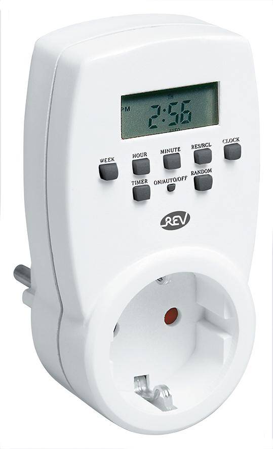 Zeitschaltuhr digital weiß Beschaffungsartikel