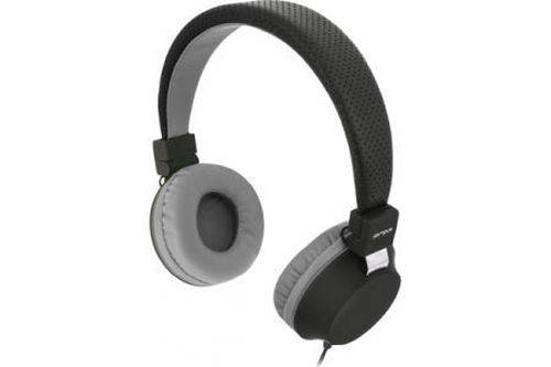 Campus BE COLOR Stereo-Headset mit einem Klinkenstecker von 3,5 mm, schwarz/grau