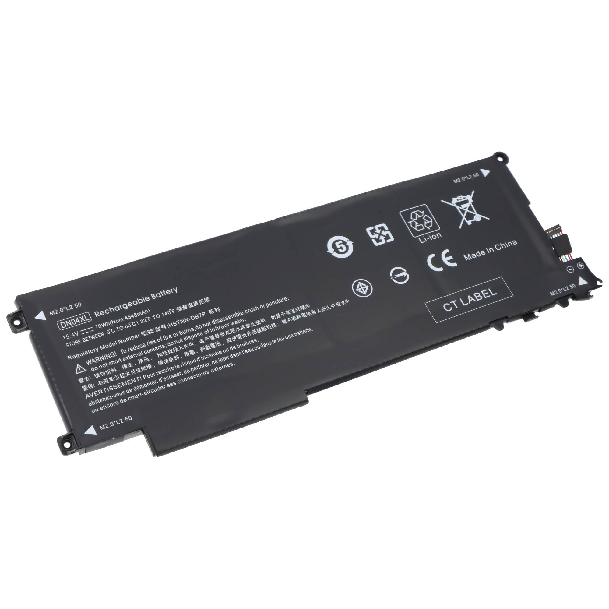 Akku passend für HP ZBook x2 G4, Li-Polymer, 15,4V, 4540mAh, 70Wh