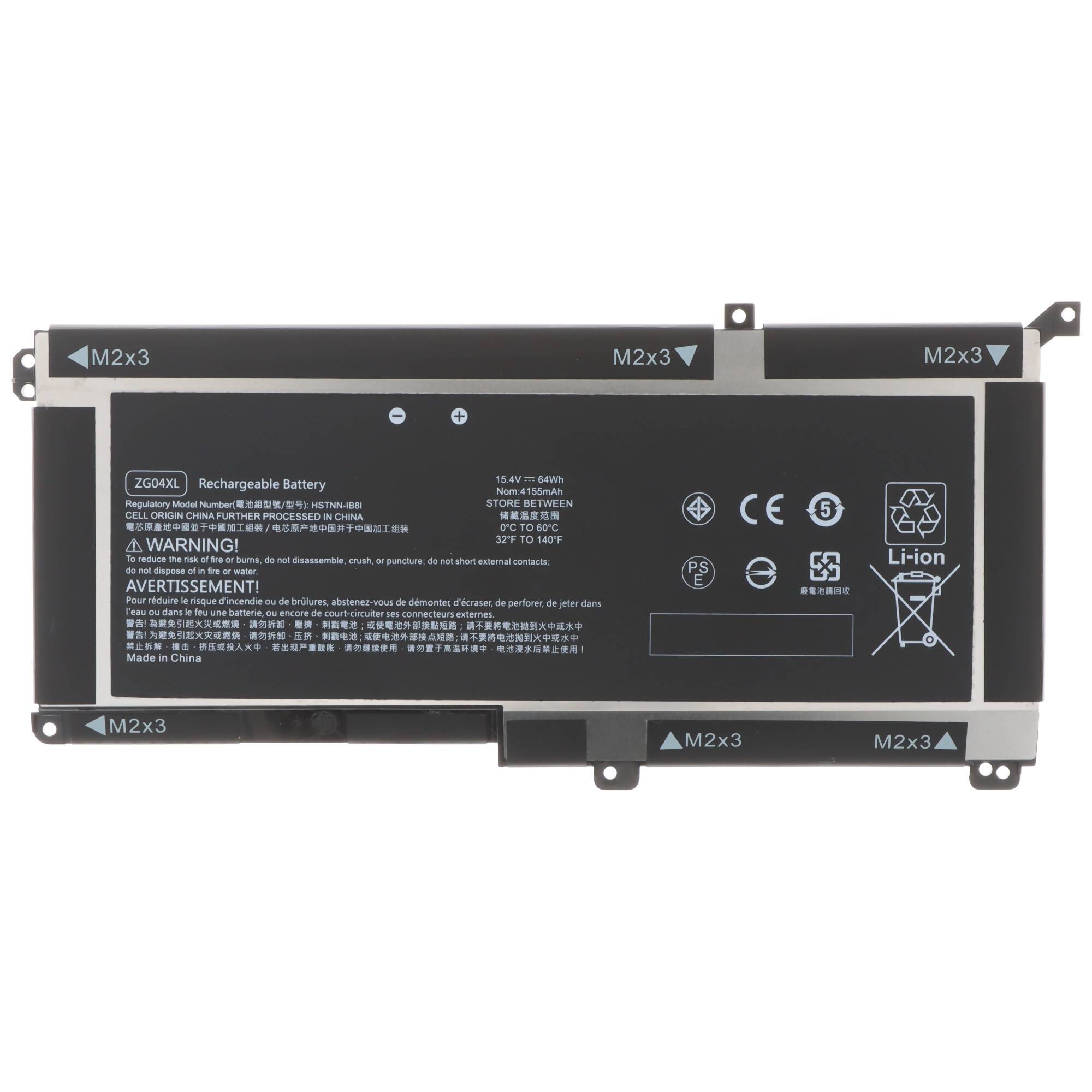 Akku passend für HP EliteBook 1050 G1, Li-Polymer, 15,4V, 4150mAh, 64Wh