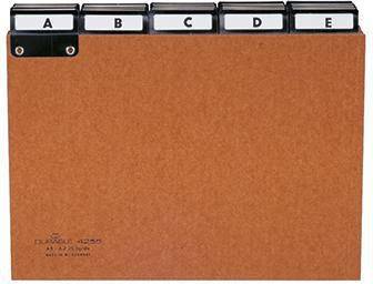 DURABLE 121021570 DURABLE Karteiregister 42 5511 A-Z DIN A5 quer 5/5t lg. Pressp