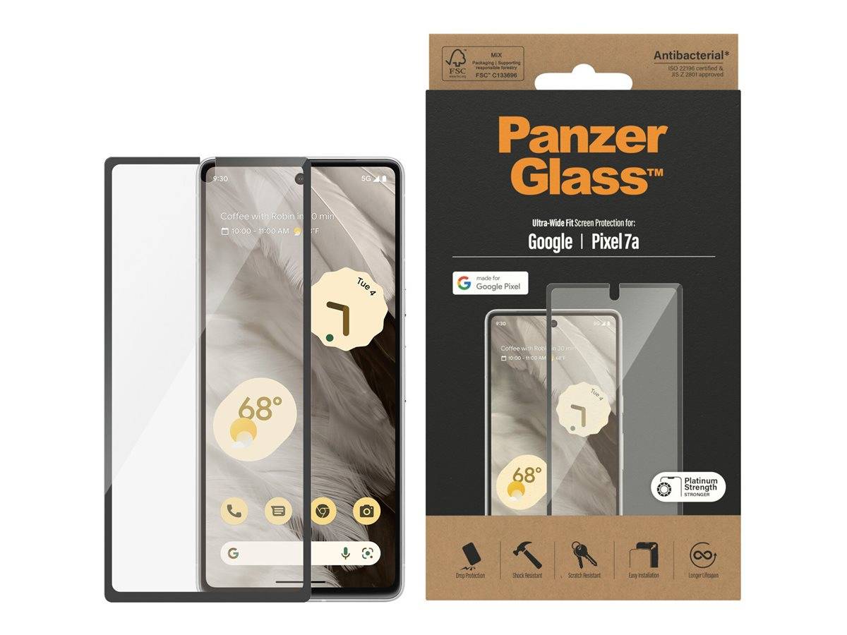 PanzerGlass - Bildschirmschutz für Handy - ultrabreite Passform