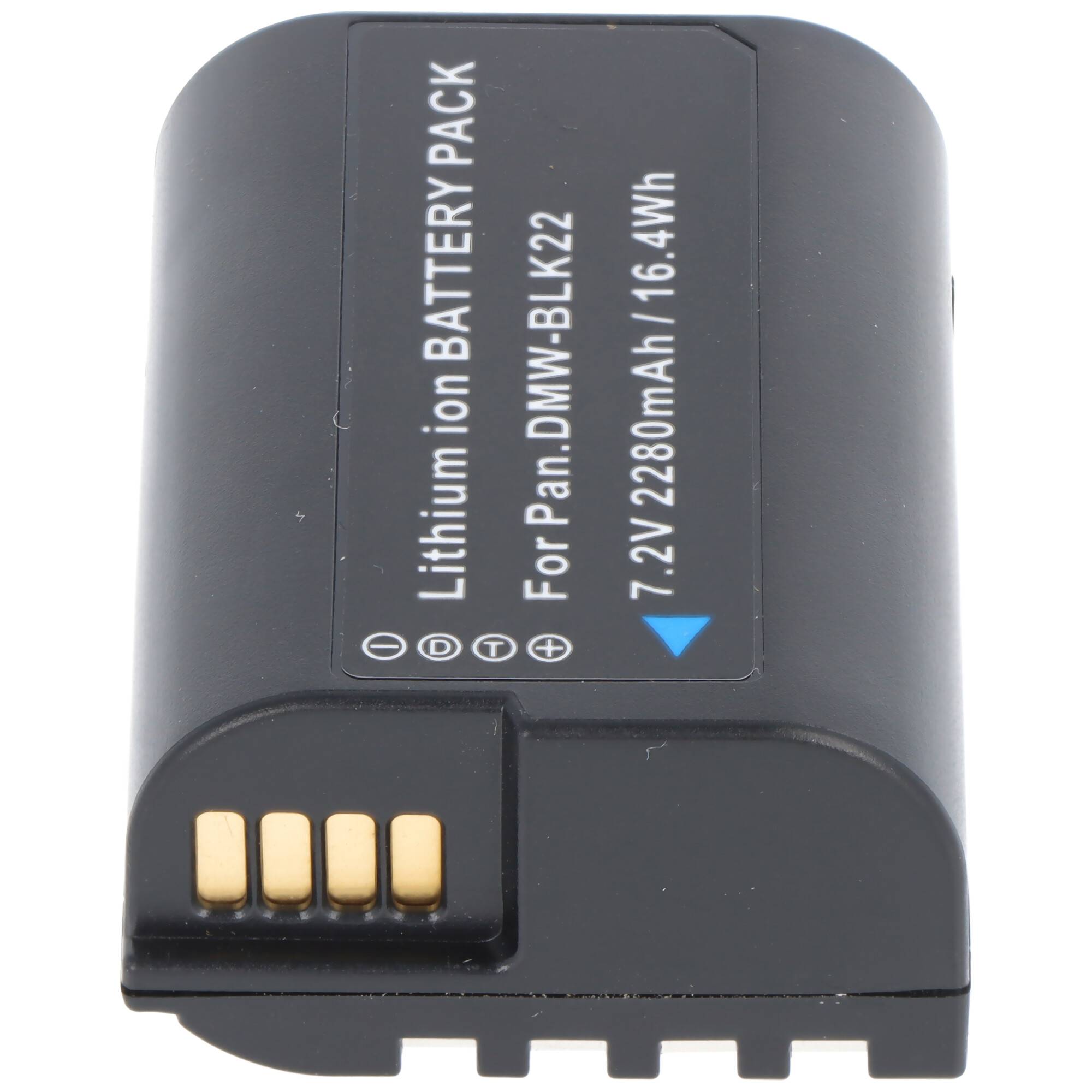 Akku passend für Panasonic DMW-BLK22, Li-Ion, 7,2V, 2280mAh, 16,4Wh, schwarz