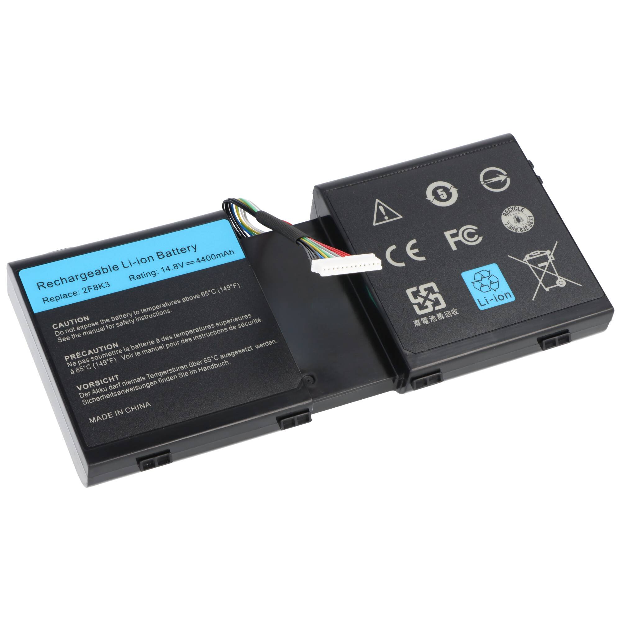 Akku passend für Dell Alienware 17 R4/R5, Li-ion, 14,8V, 4400mAh, 65,1Wh