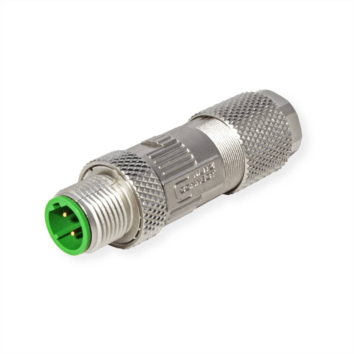 METZ CONNECT M12 Stecker, D-kodiert, IP67 Cat.5, feldkonfektionierbar, gerade