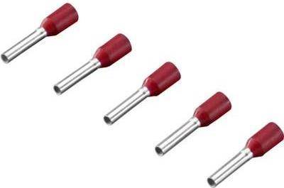 Rittal Aderendhülse 1 x 1 mm² x 8 mm Teilisoliert Rot 4050.732 500 St