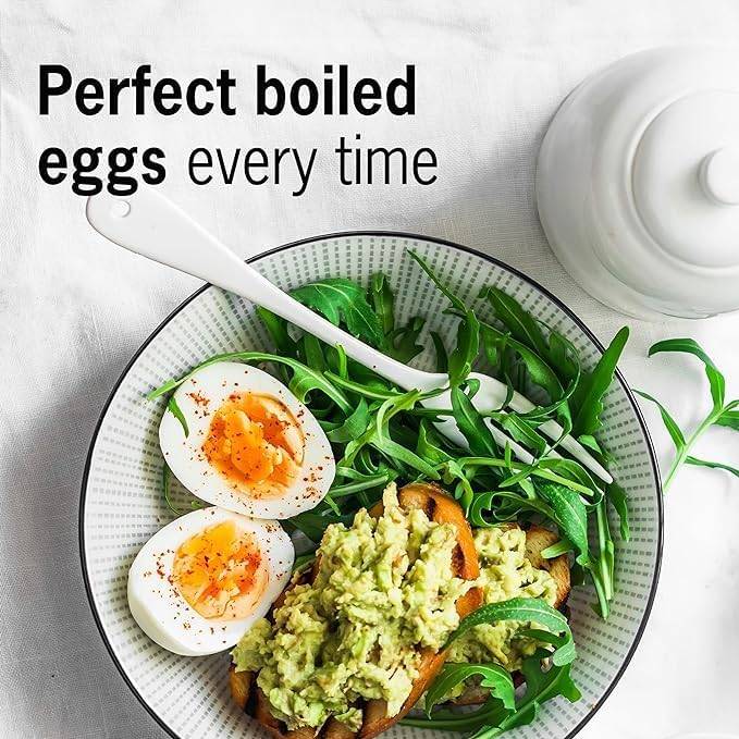 Brainstream | Kinder PiepEi - Singende Eieruhr zum Mitkochen - Eierkocher für 3 Härtegrade - Spielt Pippi Langstrumpf - Lustiges Kochei - Musik Eggt