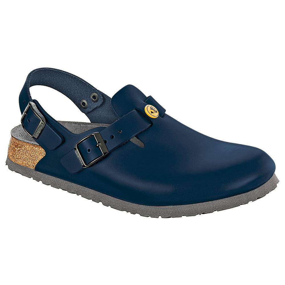 Birkenstock ESD-Clog Tokio, Größe 40, blau, schmal