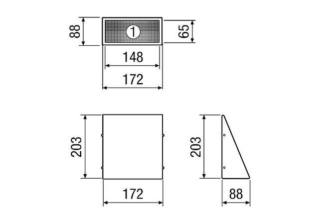 Maico Wandstutzen Außenluft KW-AL 12W
