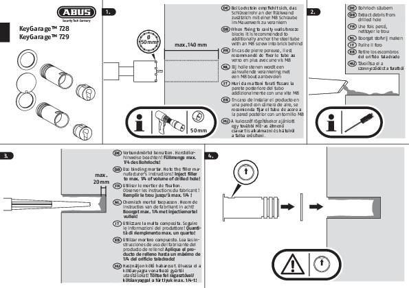 ABUS KeySafe 729 silber mit Abdeckung