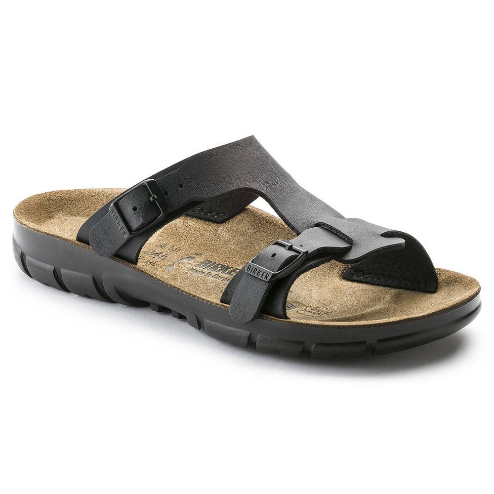 Birkenstock Damen-Pantolette Sofia, BirkoFlor, schmal, Black Patton, Größe 39