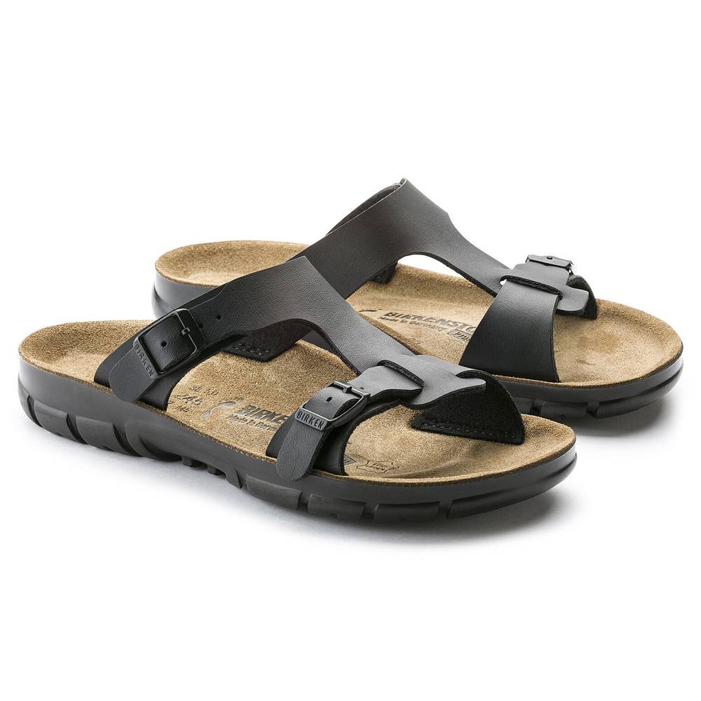 Birkenstock Damen-Pantolette Sofia, BirkoFlor, schmal, Black Patton, Größe 39