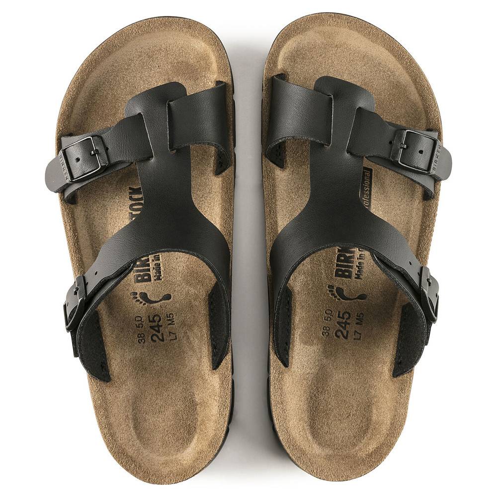 Birkenstock Damen-Pantolette Sofia, BirkoFlor, schmal, schwarz, Größe 41