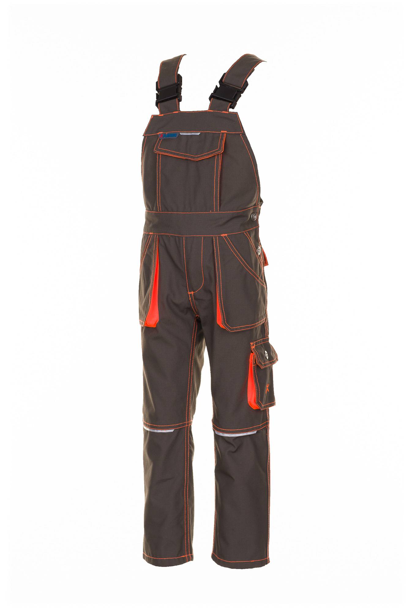 Planam Junior Latzhose oliv/orange 146/152 6122146