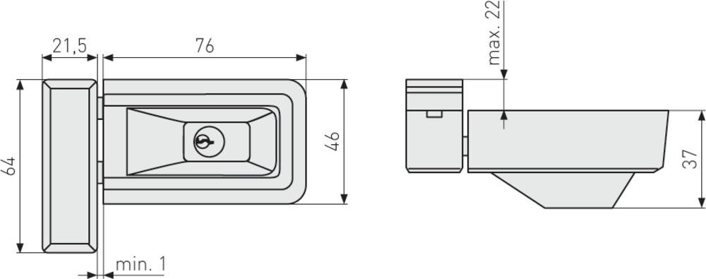 ABUS Universal-Zusatzschloss 3030W weiß gleichschl. AL0125