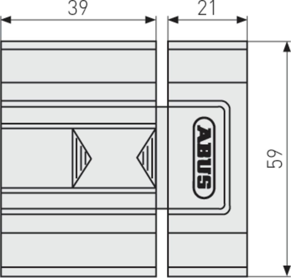 ABUS Sicherheitsriegel SR30B EK braun
