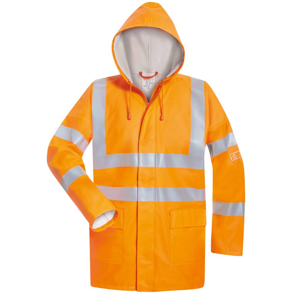 FRIDBERT Multinorm PU-Regenjacke NORWAY Orange, EN ISO 20471/3, EN 343, Gr.S