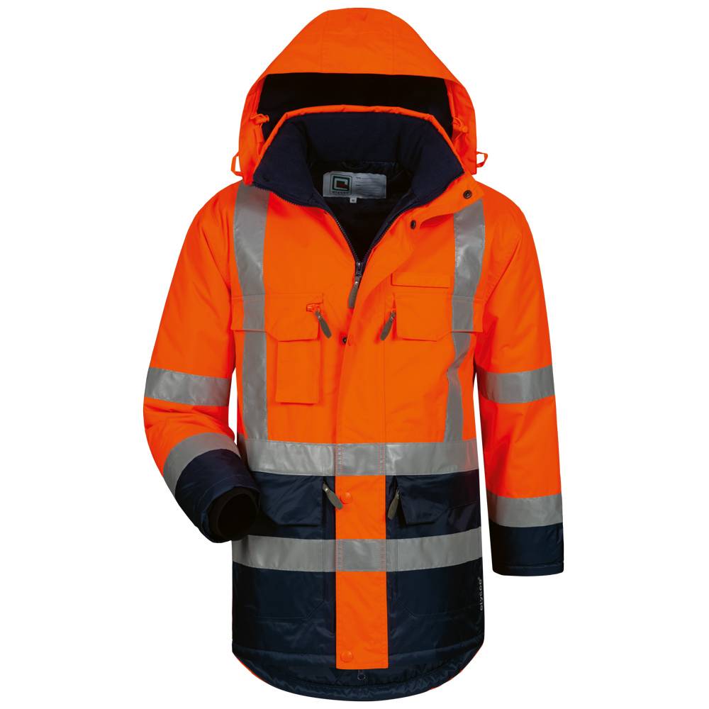 LUIS Warnschutzparka Orange/Marine ELYSEE® EN 471/3, EN 343, EN 340, Gr.XS