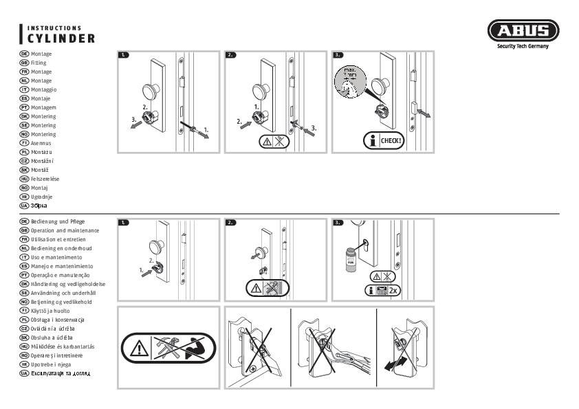 ABUS TITALIUM Blindzylinder, 110mm Gesamtlänge