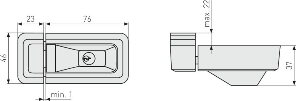 ABUS Universal-Zusatzschloss 3010W weiß, gleichschl. AL0125