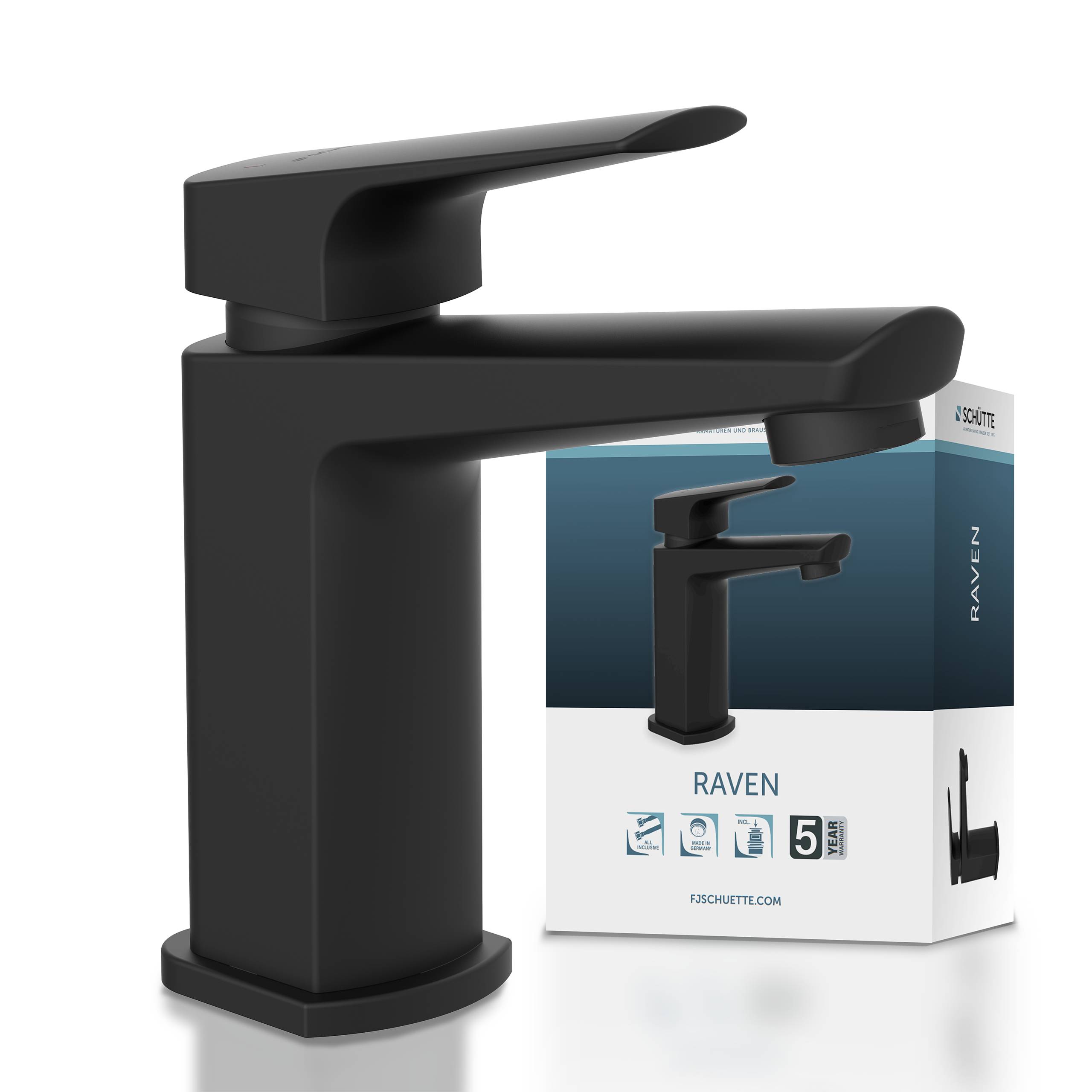 Matte schwarzer Wasserhahn „Raven