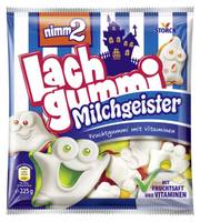 AUGUST STORCK - STORCK Nimm2 Lachgummi Milchgeister 225g, Weiche Süßigkeiten, 225 g, Fruits, Mehrfarbig, 1369 kJ, 322 kc