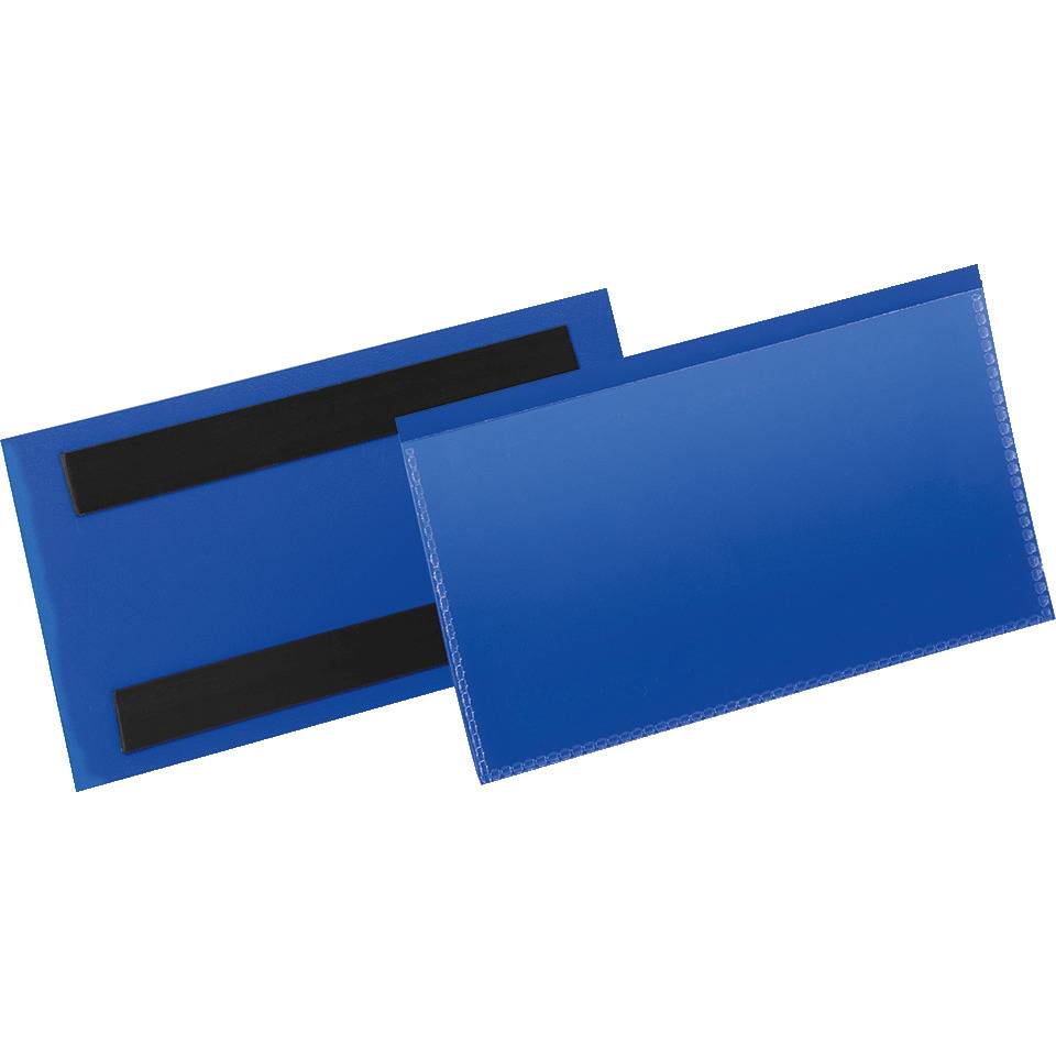 DURABLE Etikettentasche, magnetisch, blau/transparent, 150x67mm, 50/VE
