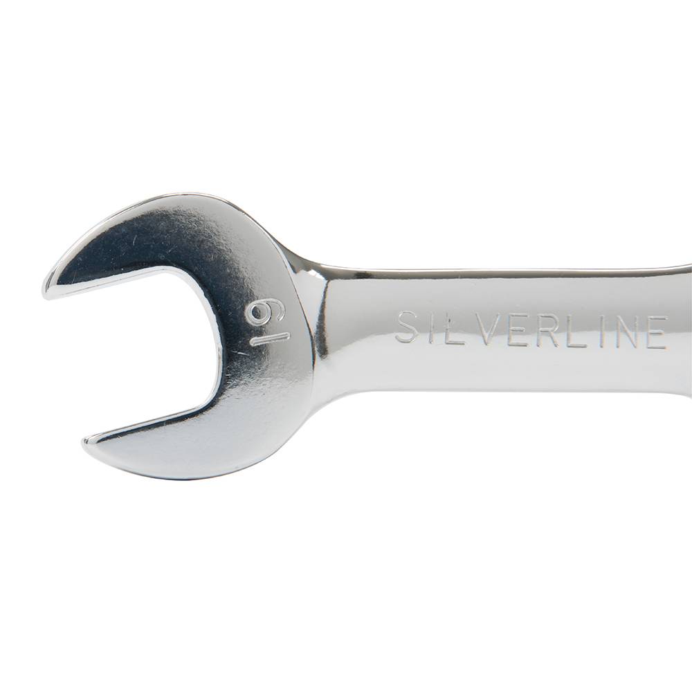 Kurze Ratschenschlüssel 8–19 mm Set 7-tlg.