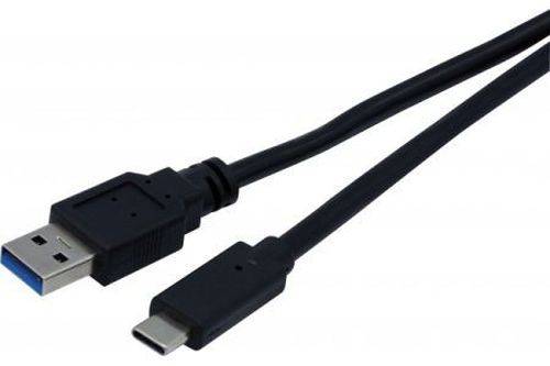 USB 3.1 Gen. 1 Kabel, USB St. A/ USB St. C, schwarz, 1,8 m