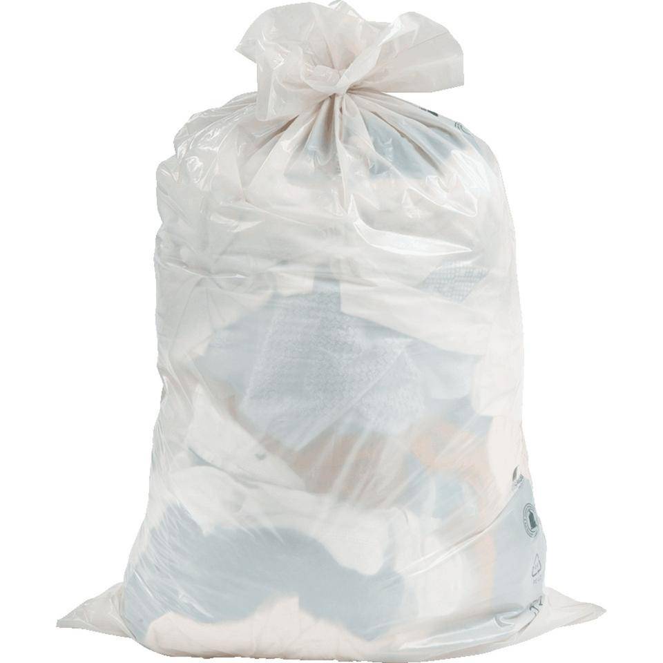PREMIUM® Abfallsack, transparent, Recycling-LDPE, 700x1100mm, 120 l, 250/VE