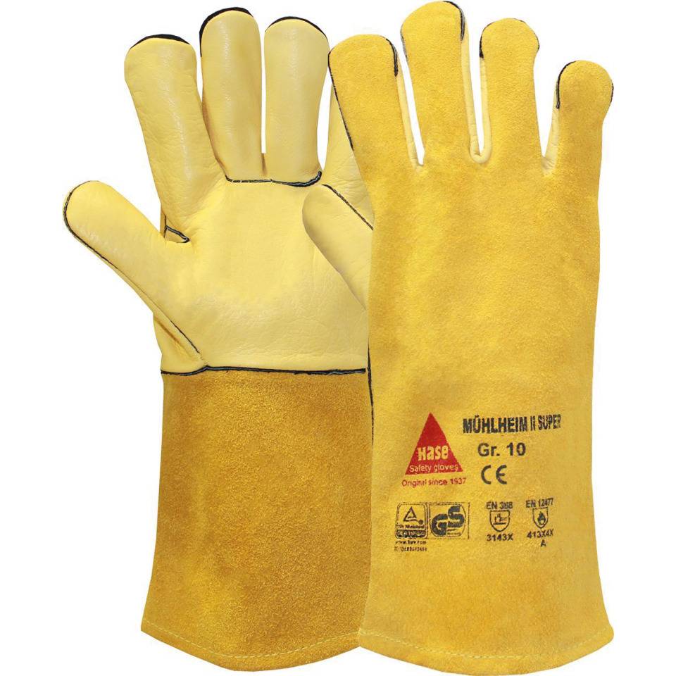 Schweißer-Schutzhandschuh Mühlheim II-Super, Kat. II, beige, 320mm, Größe 9
