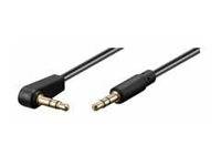 MicroConnect - Audiokabel - mini-phone stereo 3.5 mm männlich gewinkelt zu mini-phone stereo 3.5 mm männlich gerade