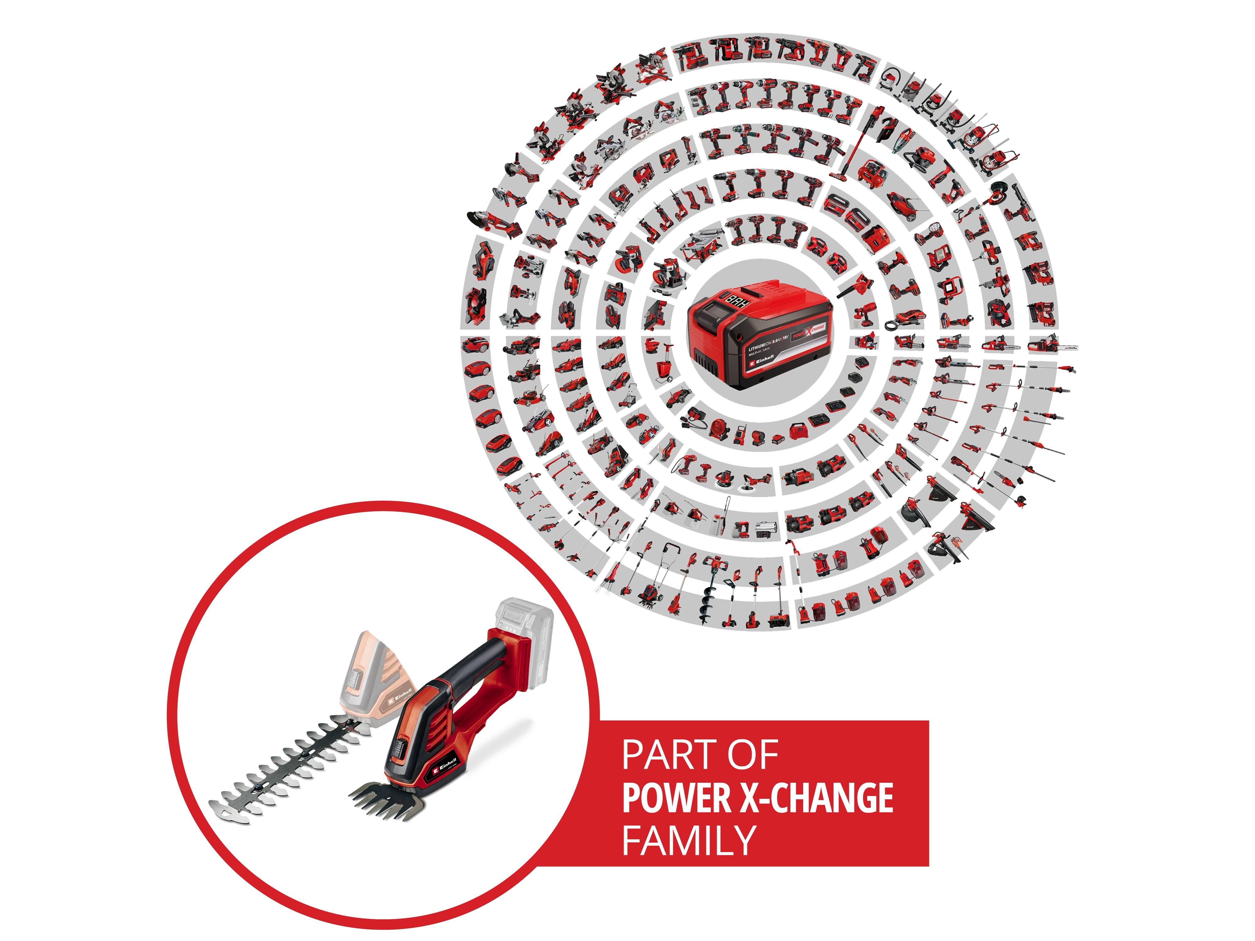 EINHELL Akku-Gras- und Strauchschere GE-CG 18/100 Li - Solo