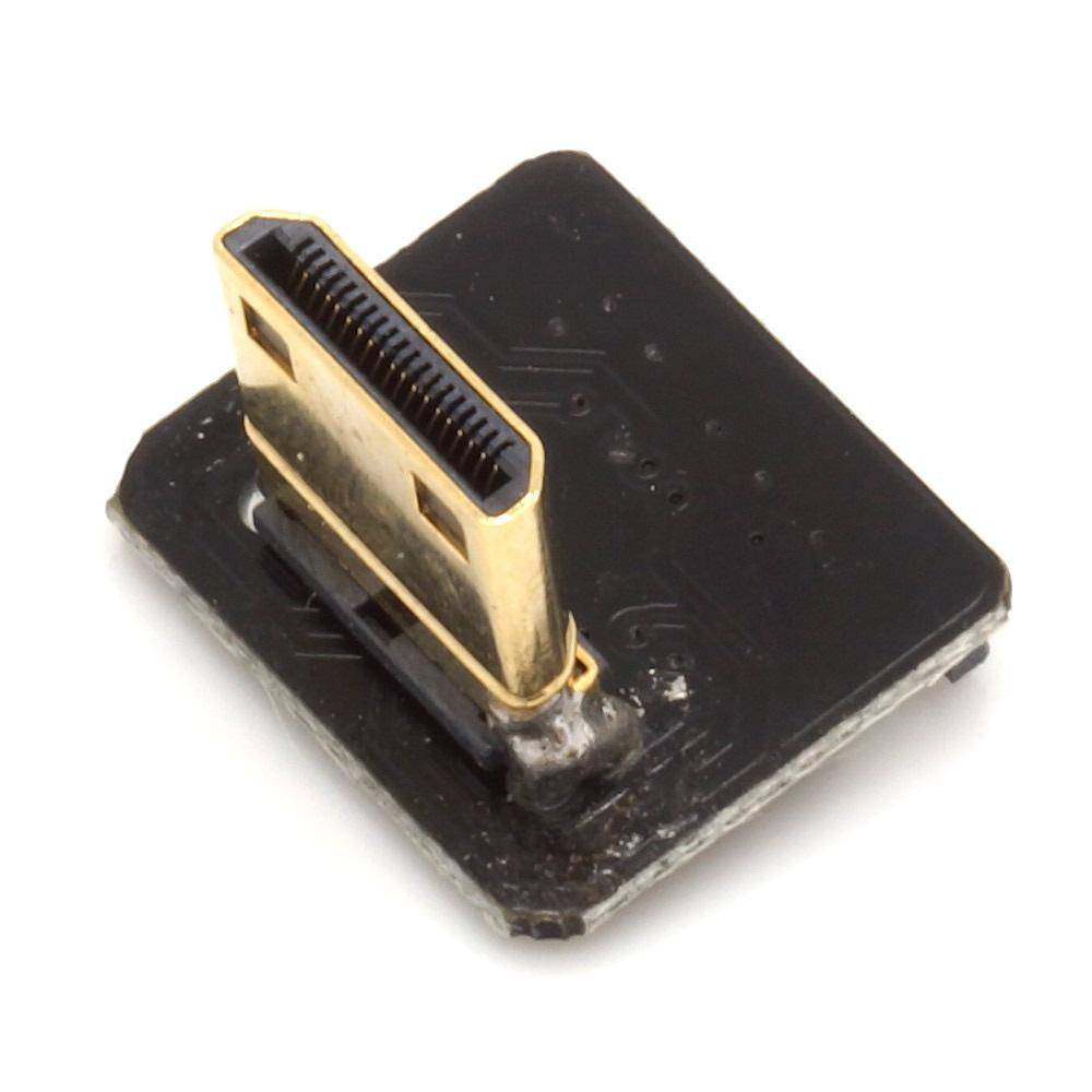 Adapter für DIY HDMI Kabel - Anschluss: Mini Typ C Stecker - Ausführung: nach unten gewinkelt