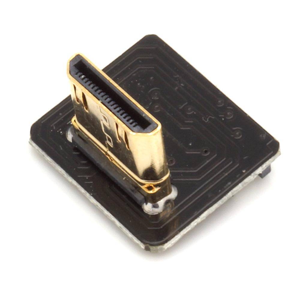 Adapter für DIY HDMI Kabel - Anschluss: Mini Typ C Stecker - Ausführung: nach oben gewinkelt