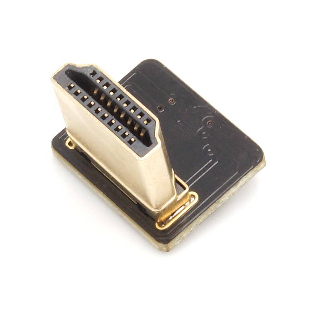 Adapter für DIY HDMI Kabel - Anschluss: Typ A Stecker - Ausführung: unten gewinkelt